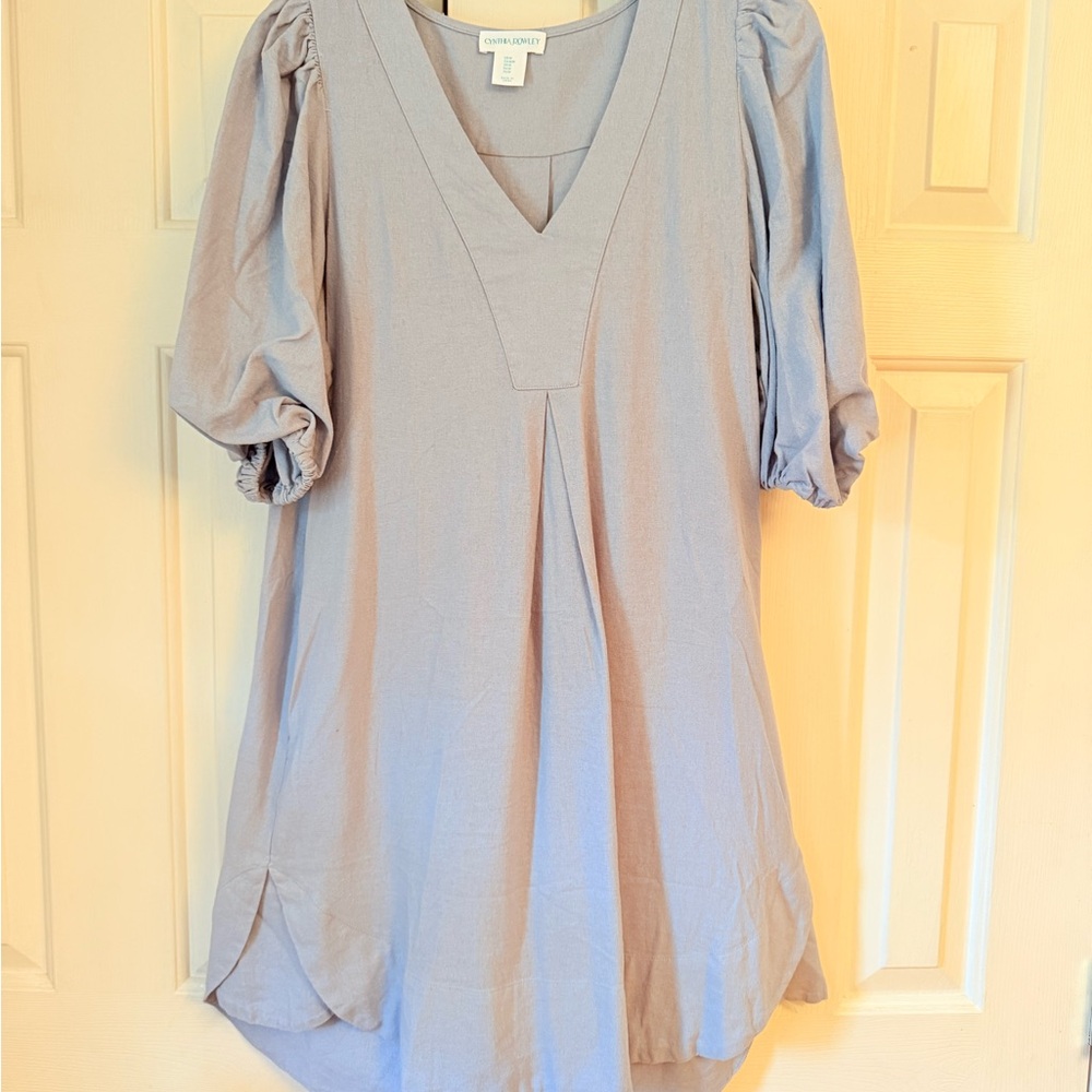 Cynthia Rowley Light Blue Short Sleeve Dress
